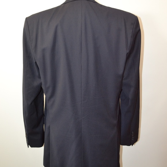 Calvin Klein 44L Sport Coat Blazer Suit Jacket Nav - Picture 5 of 8